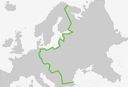 20 nations are part of the Iron Curtain Trail project, among them 14 members of the EU.